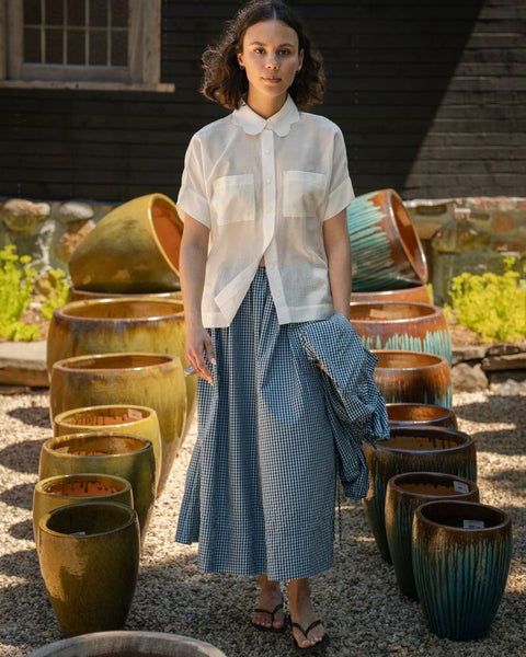 Taffeta Check Dirndl Skirt – PROCHE