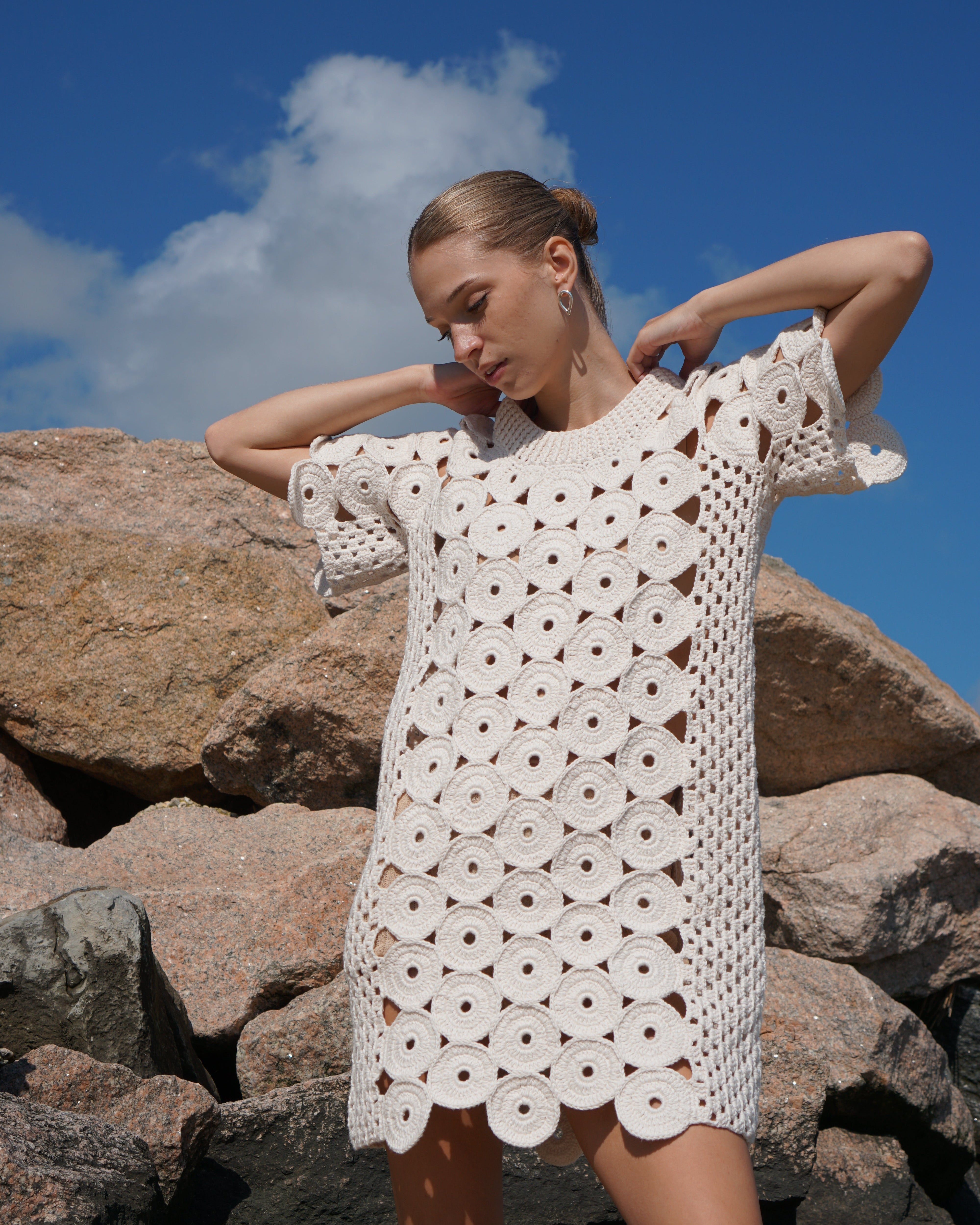 crochet shirt dress Cool Baby Cool Crochet Shirt Dress